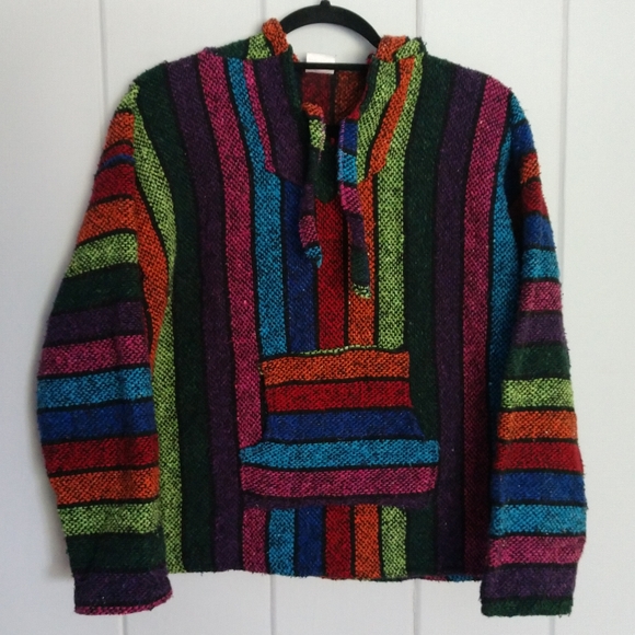 vel mex Jackets & Blazers - Vintage Drug Rug vel-mex Medium rainbow